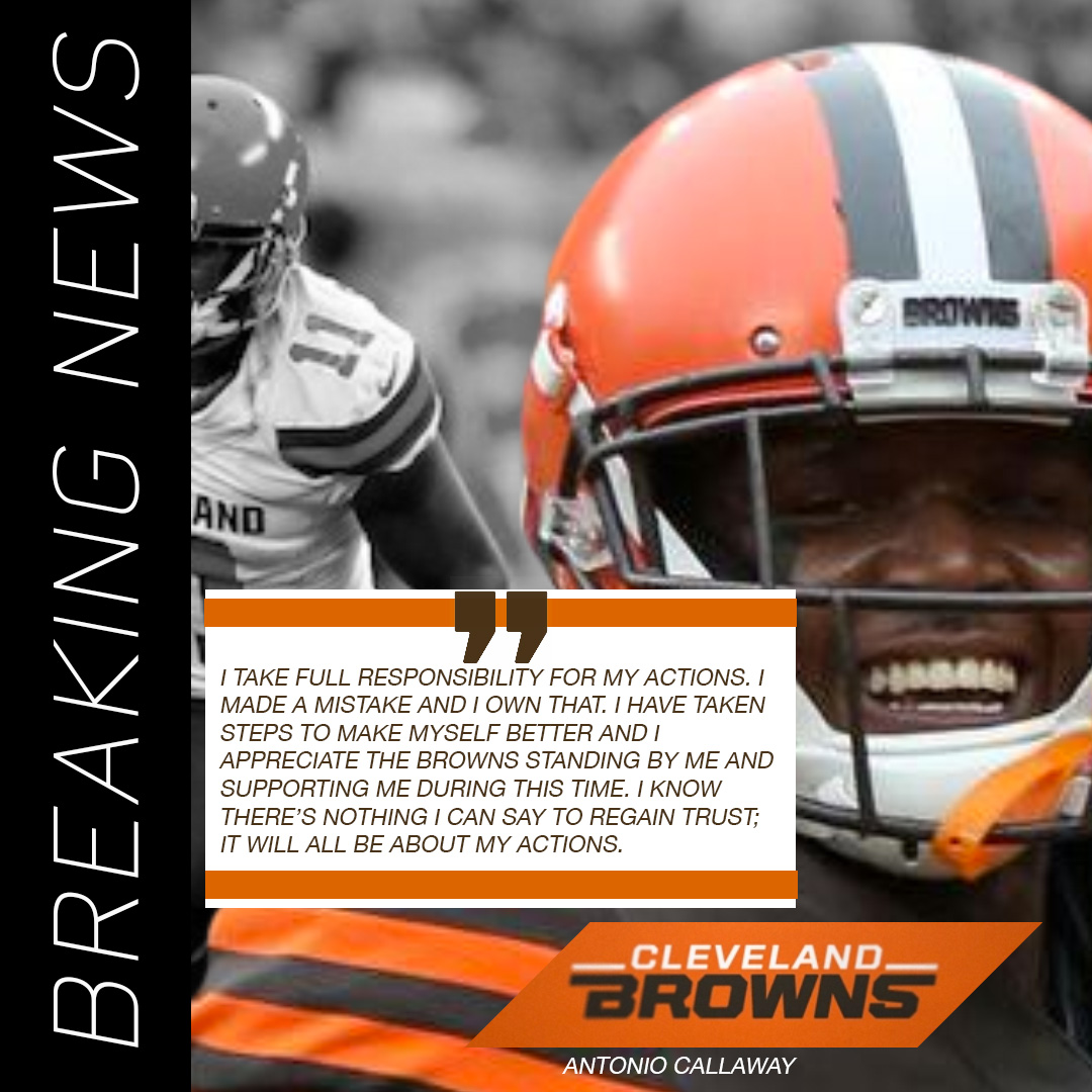 Antonio Callaway suspended cleveland browns wide receiver