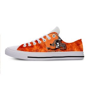 2019 Cleveland Browns Orange Lightweight Low Sneakers