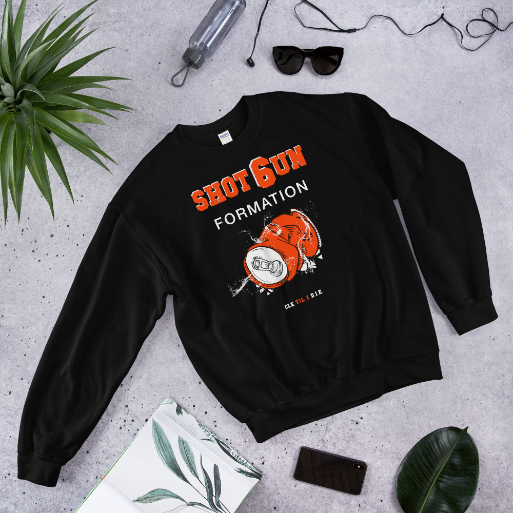Baker Mayfield Shotgun Formation Cleveland Browns Sweatshirt 3 Baker Mayfield Shotgun Formation Cleveland Browns Sweatshirt - Image 3