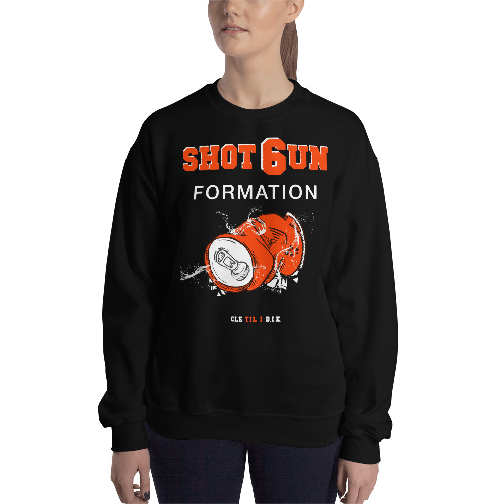Baker Mayfield Shotgun Formation Cleveland Browns Sweatshirt 2 Baker Mayfield Shotgun Formation Cleveland Browns Sweatshirt - Image 2