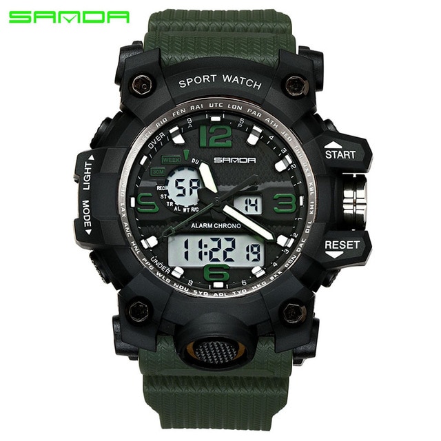 Relogio Masculino SANDA Luxury Brand G Chronograph Men's Military Sports Watch 9 Relogio Masculino SANDA Luxury Brand G Chronograph Men's Military Sports Watch - Image 9
