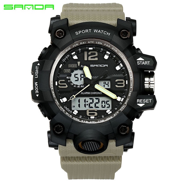 Relogio Masculino SANDA Luxury Brand G Chronograph Men's Military Sports Watch 8 Relogio Masculino SANDA Luxury Brand G Chronograph Men's Military Sports Watch - Image 8