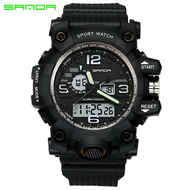 Relogio Masculino SANDA Luxury Brand G Chronograph Men's Military Sports Watch 11 Relogio Masculino SANDA Luxury Brand G Chronograph Men's Military Sports Watch - Image 11