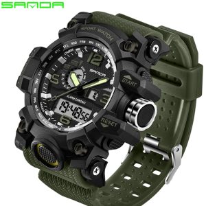 Relogio Masculino SANDA Luxury Brand G Chronograph Men's Military Sports Watch