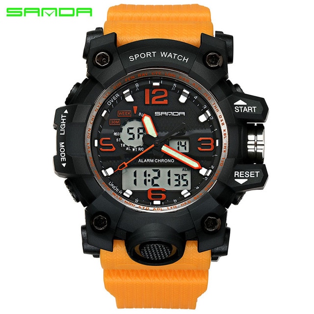 Relogio Masculino SANDA Luxury Brand G Chronograph Men's Military Sports Watch 7 Chronograph luxury sports military watch