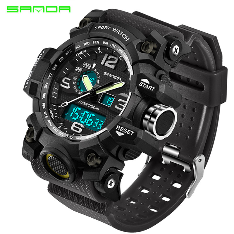 Relogio Masculino SANDA Luxury Brand G Chronograph Men's Military Sports Watch 4 Relogio Masculino SANDA Luxury Brand G Chronograph Men's Military Sports Watch - Image 4