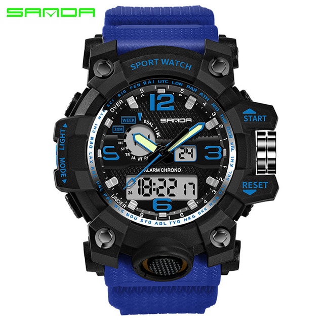 Relogio Masculino SANDA Luxury Brand G Chronograph Men's Military Sports Watch 10 Relogio Masculino SANDA Luxury Brand G Chronograph Men's Military Sports Watch - Image 10