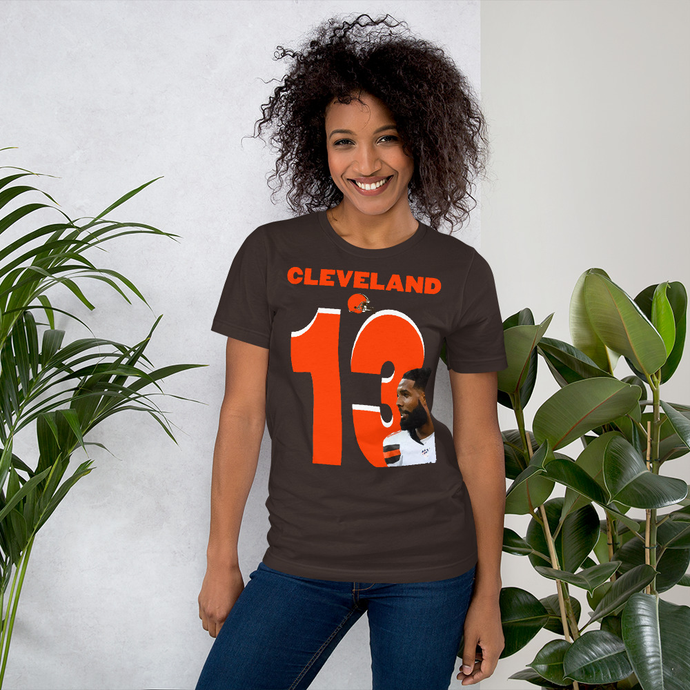 Odell Beckham Jr Cleveland Browns 13 Short-Sleeve Unisex T-Shirt 5 Odell Beckham Jr Cleveland Browns 13 Short-Sleeve Unisex T-Shirt - Image 5