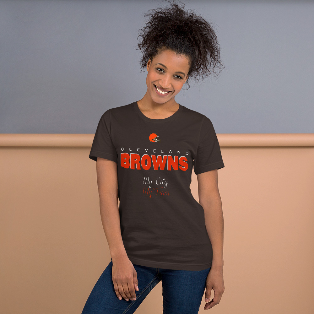 Cleveland Browns My City My Town Short-Sleeve Unisex T-Shirt 2 Cleveland Browns My City My Town Short-Sleeve Unisex T-Shirt - Image 2