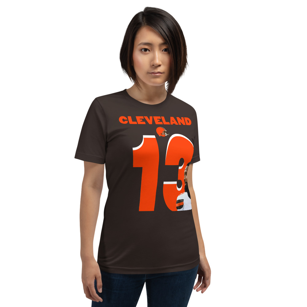 Odell Beckham Jr Cleveland Browns 13 Short-Sleeve Unisex T-Shirt 2 Odell Beckham Jr Cleveland Browns 13 Short-Sleeve Unisex T-Shirt - Image 2