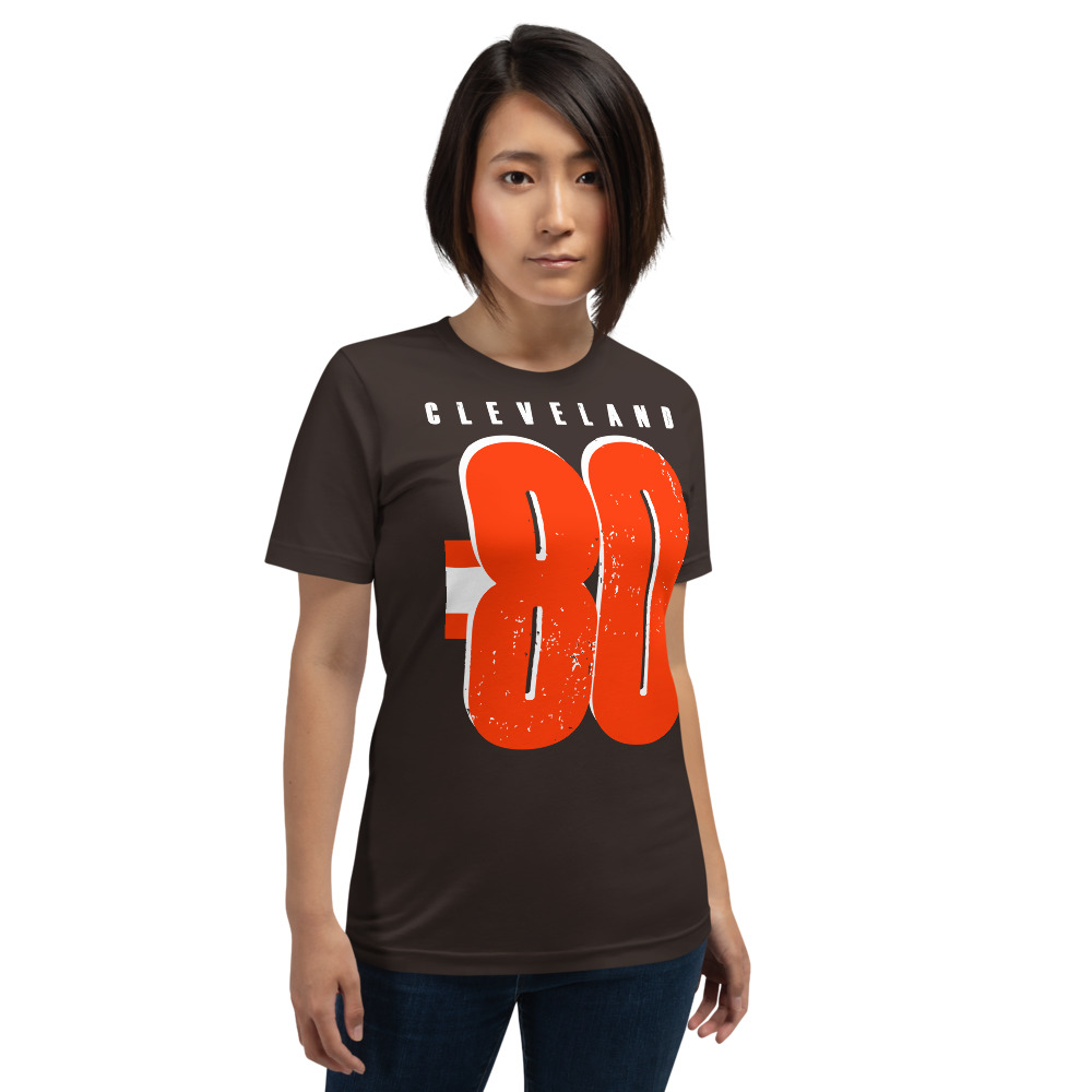 Jarvis Landry #80 Cleveland Browns Short-Sleeve Unisex T-Shirt 2 Jarvis Landry #80 Cleveland Browns Short-Sleeve Unisex T-Shirt - Image 2