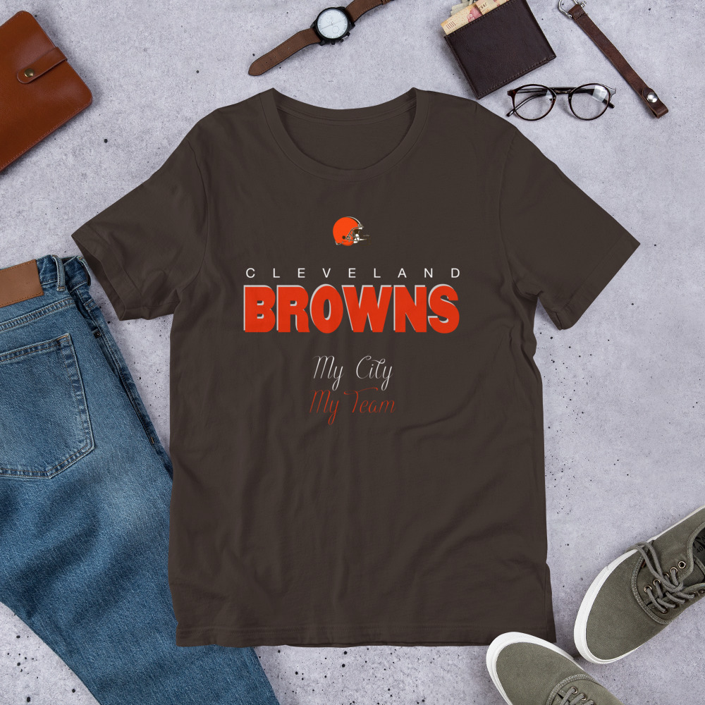 Cleveland Browns My City My Town Short-Sleeve Unisex T-Shirt 4 Cleveland Browns My City My Town Short-Sleeve Unisex T-Shirt - Image 4